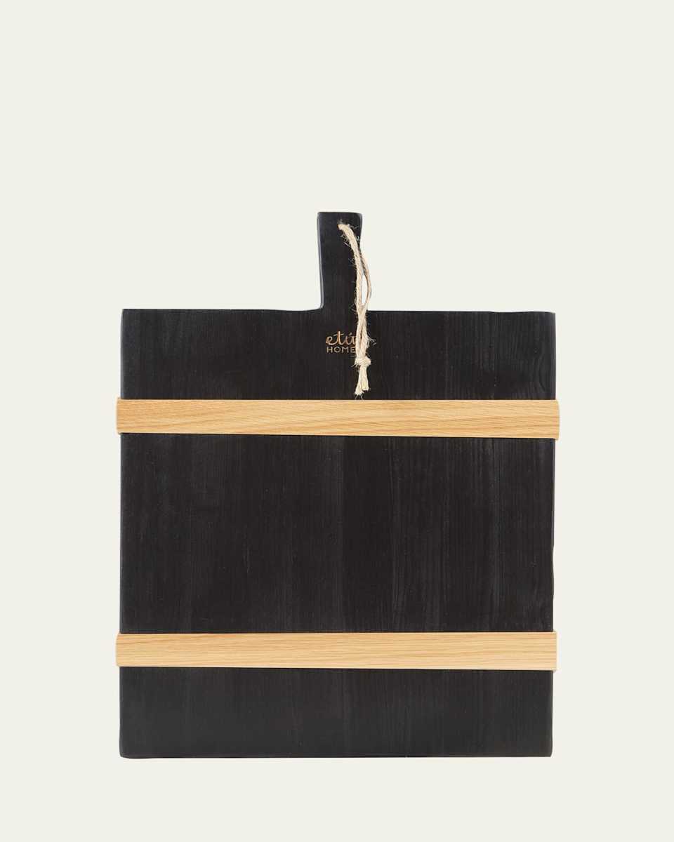 Black Rectangle Mod Medium Charcuterie Board, 22"